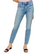 7 For All Mankind Beauty Denim Peggi Tapered Jeans In Ventana Blue