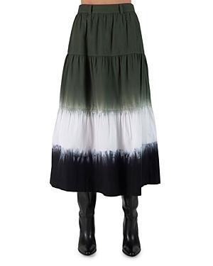 Derek Lam 10 Crosby Lynne Tie Dyed Tiered Skirt