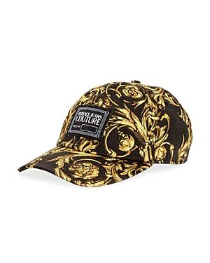 Versace Jeans Couture Garland Print Canvas Baseball Cap