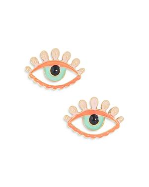 Baublebar Voir Evil Eye Stud Earrings In 18k Gold Plated Sterling Silver