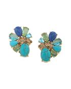 Carolee Stone Cluster Clip-on Earrings - 100% Exclusive