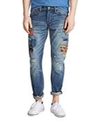 Polo Ralph Lauren Varick Cotton Ripped-and-repaired Slim Straight Fit Jeans In Saybrook