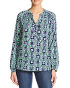Macbeth Collection Geo Print Top - Compare At $58