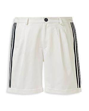 Adidas X Noah Pleated Regular Fit Striped Shorts