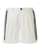 Adidas X Noah Pleated Regular Fit Striped Shorts