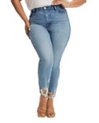 Good American Good Curve Skinny Cropped Jeans In Blue692