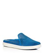 Via Spiga Rina Suede Perforated Mule Sneakers