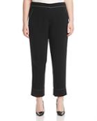 Marina Rinaldi Raggiox Contrast Stitched Cropped Pants