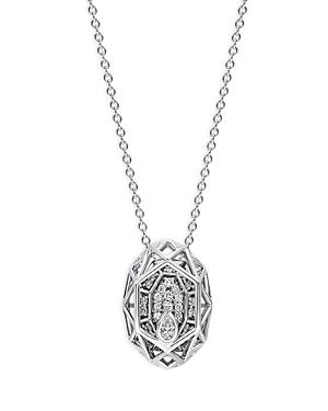 Hueb 18k White Gold Estelar Diamond Constellation Pendant Necklace, 18