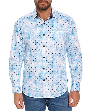 Robert Graham Cuttlefish Cotton Stretch Printed Classic Fit Button Down Shirt