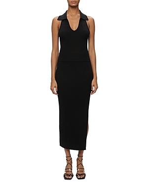 Jonathan Simkhai Avie Ribbed Midi Pencil Skirt
