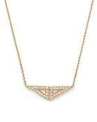 Dana Rebecca Designs 14k Yellow Gold Double Triangle Necklace With Diamonds, 16