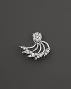 Diamond Single Earring Jacket With Stud In 14k White Gold, .30 Ct. T.w. - 100% Exclusive