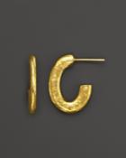 Gurhan 24k Yellow Gold Medium Fitted Galahad J Hoop Earrings
