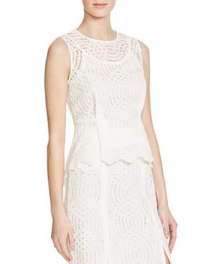 Whistles Clementine Lace Peplum Top - 100% Bloomingdale's Exclusive