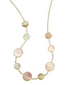 Ippolita 18k Yellow Gold Polished Rock Candy Brown Shell Station Necklace, 18
