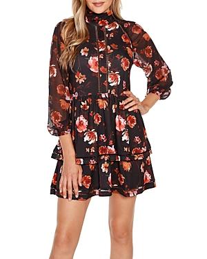 Belldini Mock Neck Printed Dress
