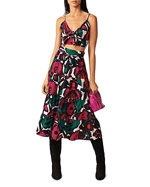 Ba & Sh Pila Floral Print Cropped Top