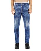 Dsquared2 Paint Job Cool Guy Slim Fit Jeans In Blue