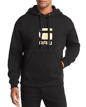 G-star Raw Togrul Metallic Logo-print Hooded Sweatshirt