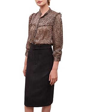 Gerard Darel Billie Belted Midi Skirt