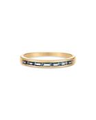 Moon & Meadow 14k Yellow Gold Blue Topaz Baguette Band - 100% Exclusive