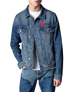 Zadig & Voltaire Base Embroidered Back Denim Jacket