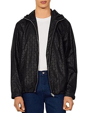Sandro Cross Printed Windbreaker