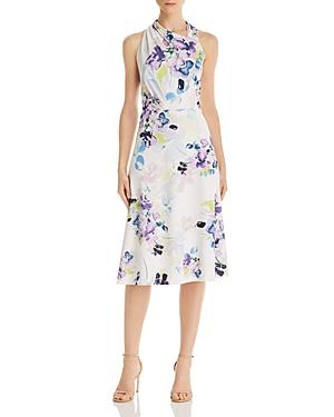Donna Karan Floral Scuba-crepe Dress
