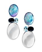 Ippolita Sterling Silver Rock Candy Multi Stone Drop Earrings In Blu Notte