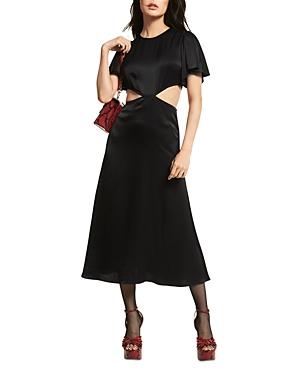 Michael Michael Kors Side Cutout Flutter Sleeve Dress