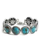 John Hardy Sterling Silver Palu Disc Bracelet With Turquoise