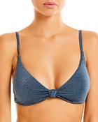 Aqua Swim Knotted Metallic Bikini Top - 100% Exclusive