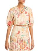 Significant Other Salvador Gathered Cropped Top