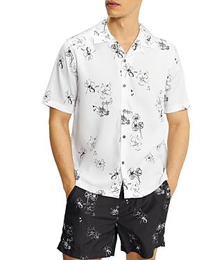 Ted Baker Squiggle Print Camp Shirt