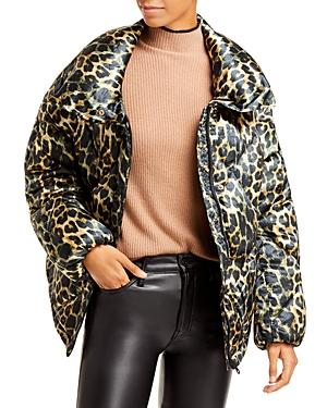 Oof Wear Lightweight Jaguar Print Quilted Coat