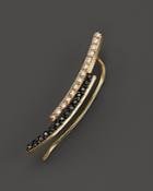 Zoe Chicco 14k Gold Staggered Bar Ear Cuff With Black And White Diamonds