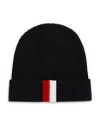 The Men's Store At Bloomingdale's Stripe-trimmed Rib-knit Hat - 100% Exclusive