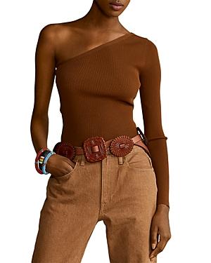 Polo Ralph Lauren Ribbed One Shoulder Sweater