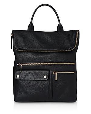 Whistles Farrow Pebbled Leather Backpack