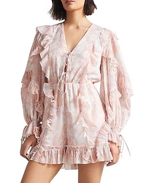 Ted Baker Irvete Printed Ruffled Romper