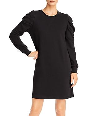 Rebecca Minkoff Janine Pleated-shoulder Sweatshirt Dress