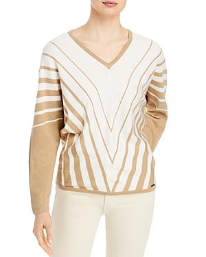 T Tahari Dolman Sleeve Striped Sweater