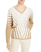 T Tahari Dolman Sleeve Striped Sweater