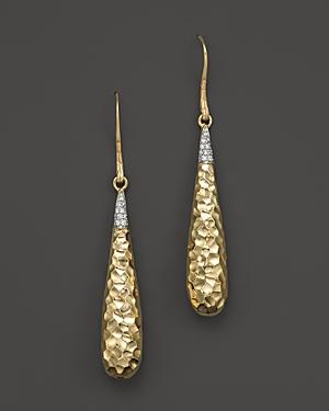 John Hardy Palu 18k Gold Diamond Pave Drop Earrings, .15 Ct. T.w.