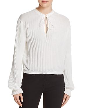 Elizabeth And James Murphy Pleated Knit Top