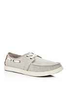 Toms Men's Culver Coated Linen Lace Up Boat Shoes
