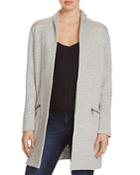 Nic And Zoe Modernist Heathered Open Front Jacket