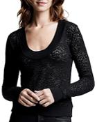 L'agence Chandler Long Sleeve Lace Top