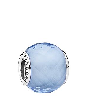 Pandora Charm - Sterling Silver & Cubic Zirconia Blue Petite Facets, Moments Collection